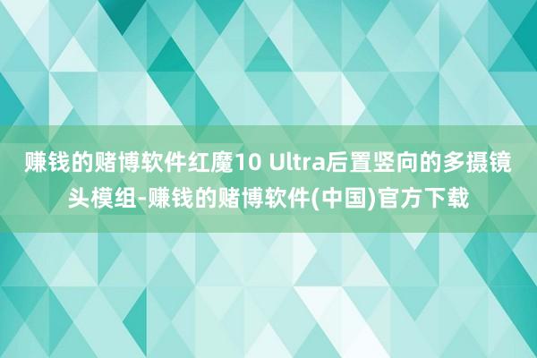 赚钱的赌博软件红魔10 Ultra后置竖向的多摄镜头模组-赚钱的赌博软件(中国)官方下载